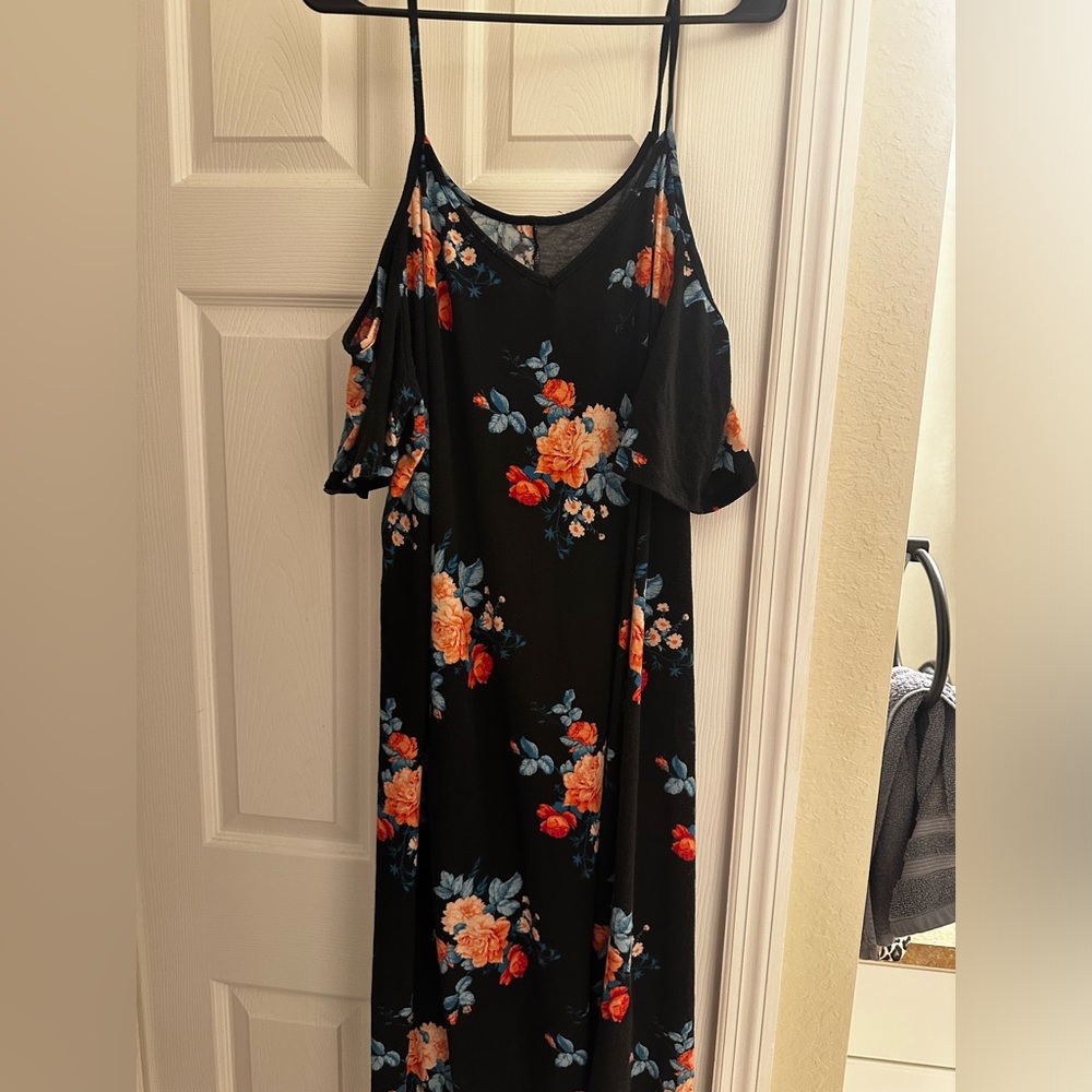 Off the shoulder maxi dress